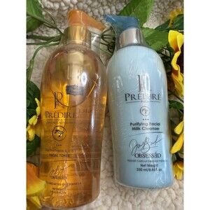 Purifying Facial Milk Cleanser & Vitamin C & E Booster Facial Toner